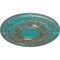 Ekena Millwork Dauphine Ceiling Medallion (Fits Canopies up to 13 1/4"), 33 7/8"OD x 1 3/8"P, Copper Green Patina CM33DACGS - alternate 4